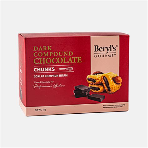 Beryl's Gourmet Dark Chocolate Compound Resipi