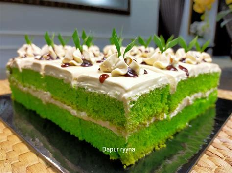 Kek Pandan Gula Melaka Resipi