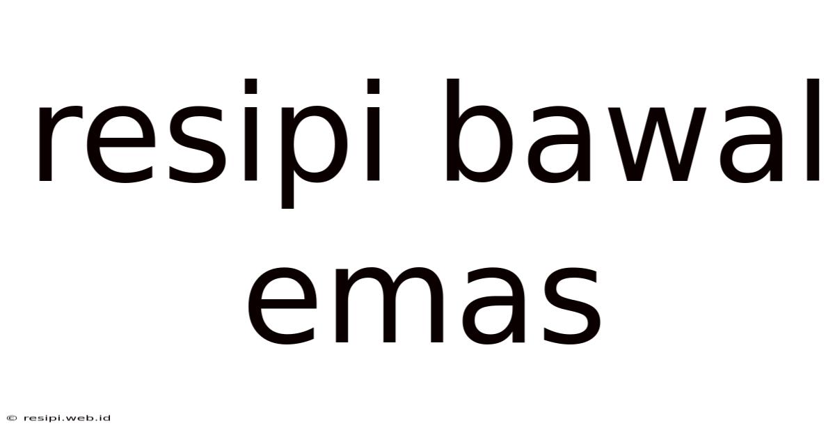 Resipi Bawal Emas