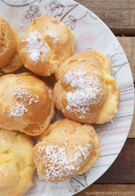 Resipi Cream Puff Custard