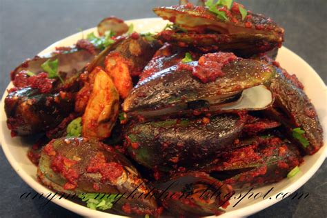 Resipi Kupang Masak Sambal