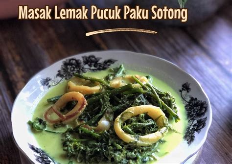 Resipi Pucuk Paku Masak Lemak