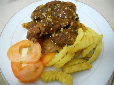 Resipi Sos Black Pepper Chicken Chop